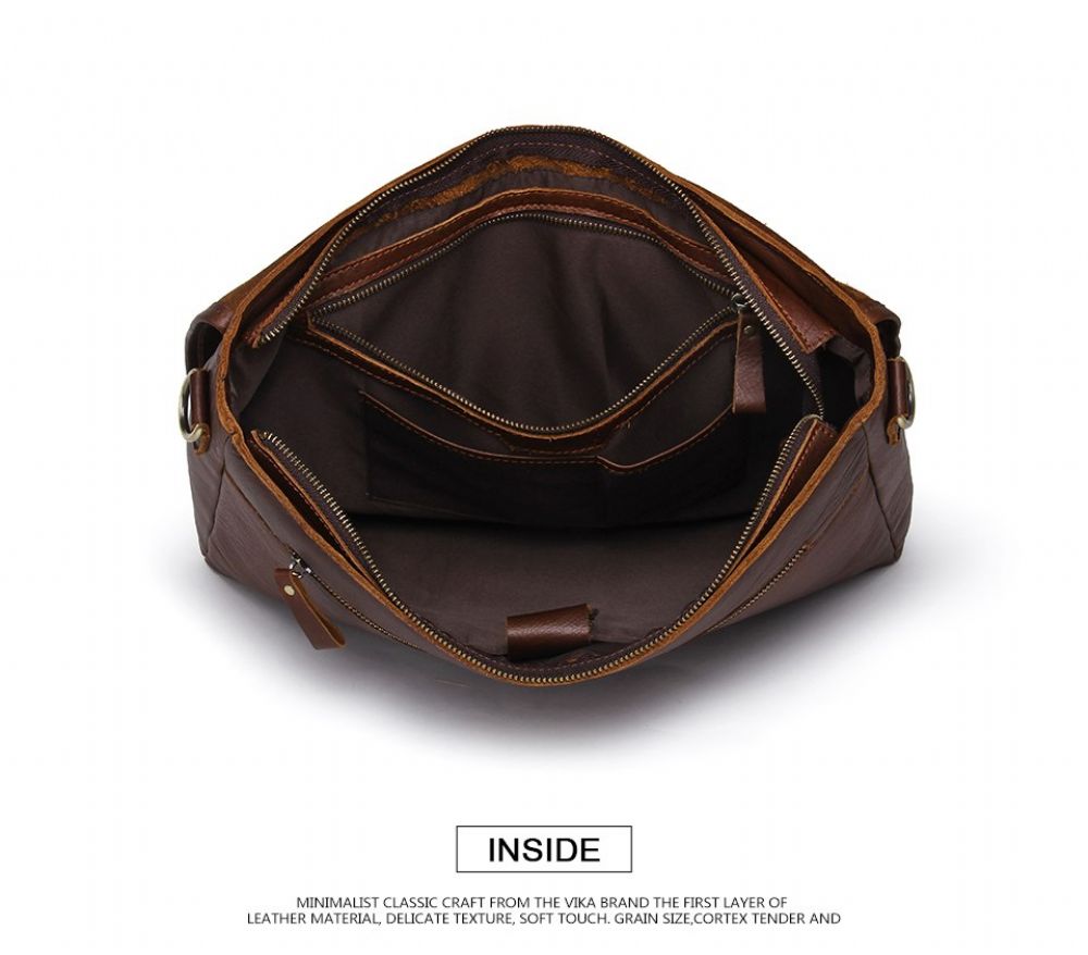Crossbody Bag For Menn Med Stor Kapasitet