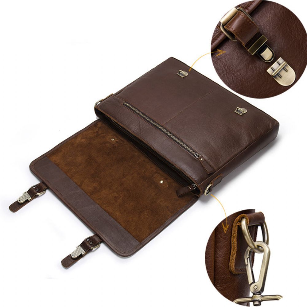 Crossbody Bag For Menn Med Stor Kapasitet