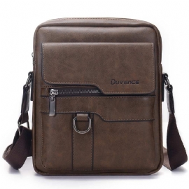 Crossbody Business-veske I Skinn For Menn