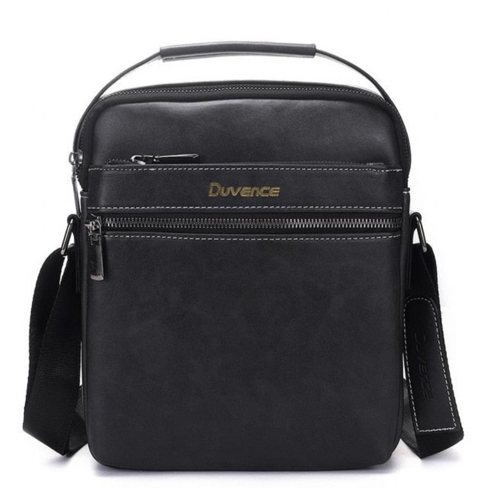Crossbody Business-veske I Skinn For Menn