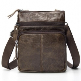 Crossbody Skulderveske I Skinn