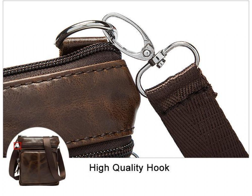 Crossbody Skulderveske I Skinn