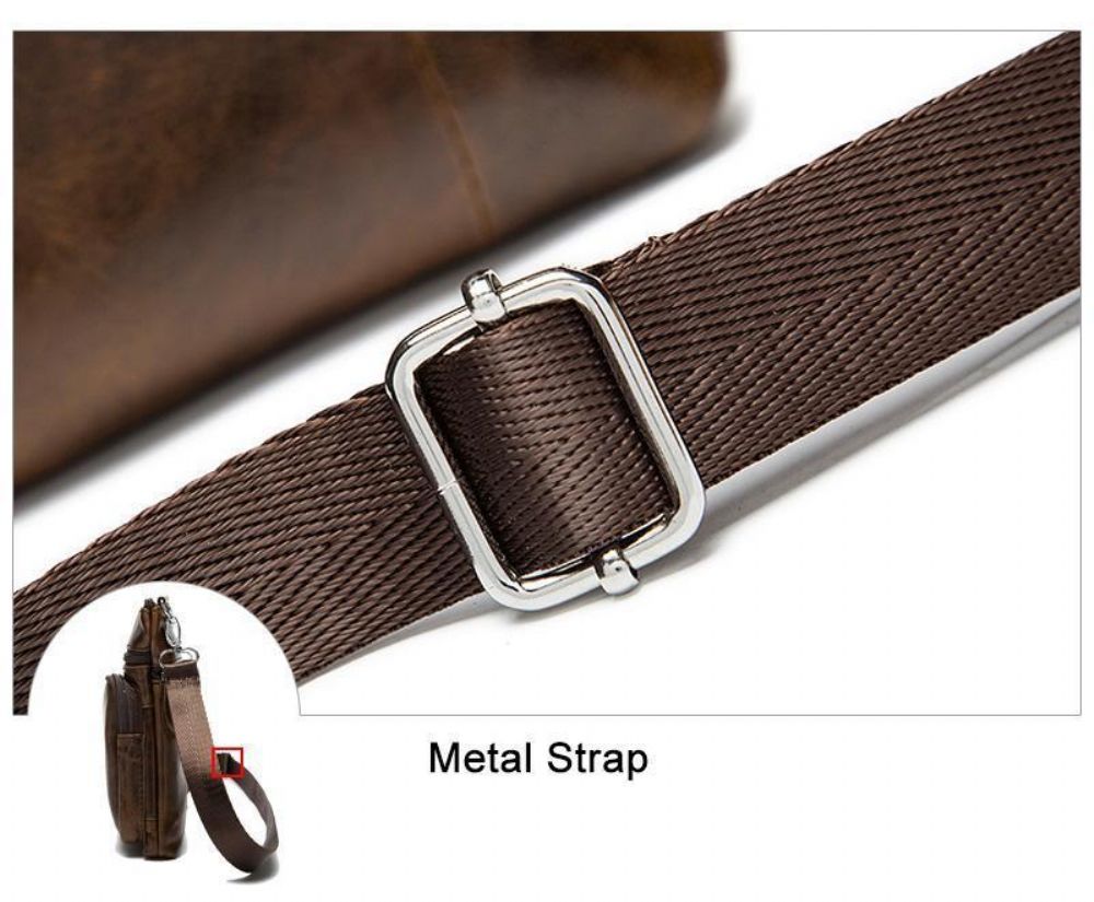 Crossbody Skulderveske I Skinn