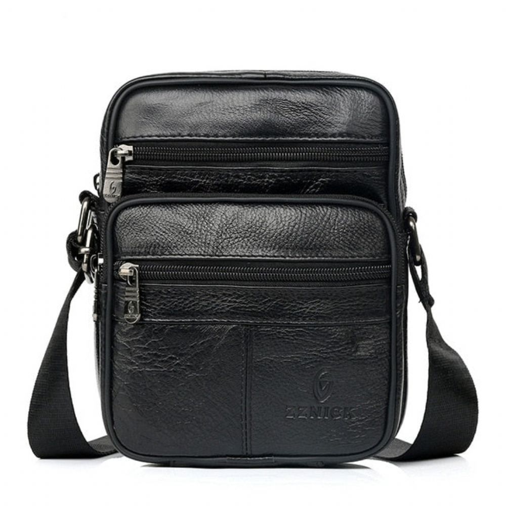 Messenger Bag I Ekte Skinn For Menn