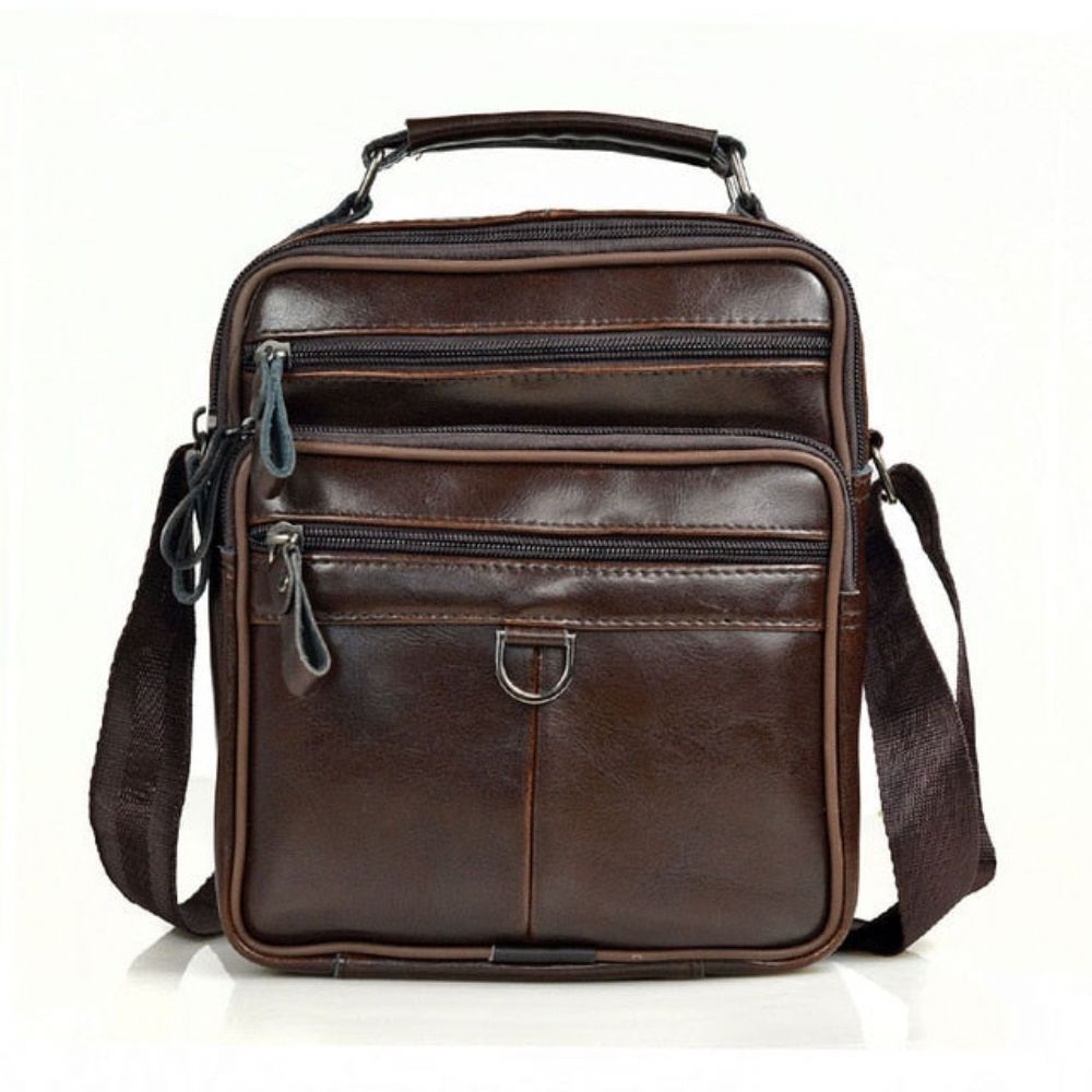 Mote Crossbody-veske I Ekte Skinn