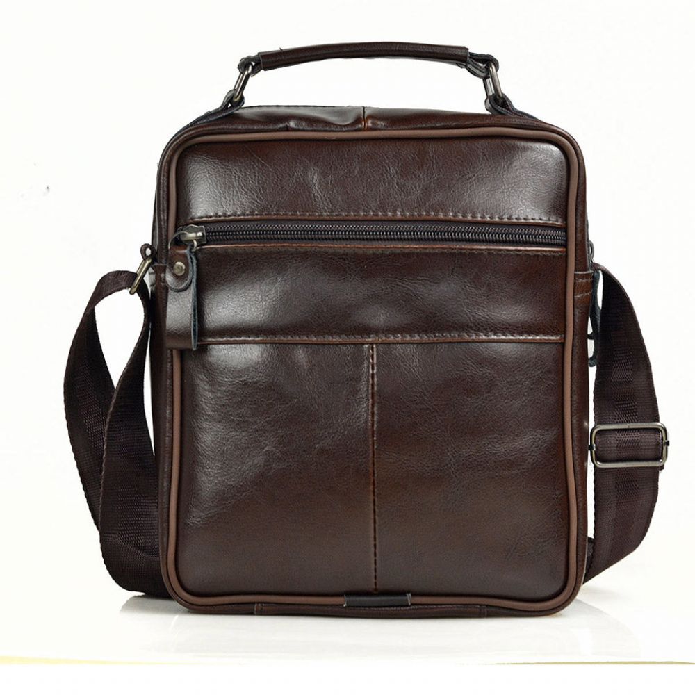 Mote Crossbody-veske I Ekte Skinn