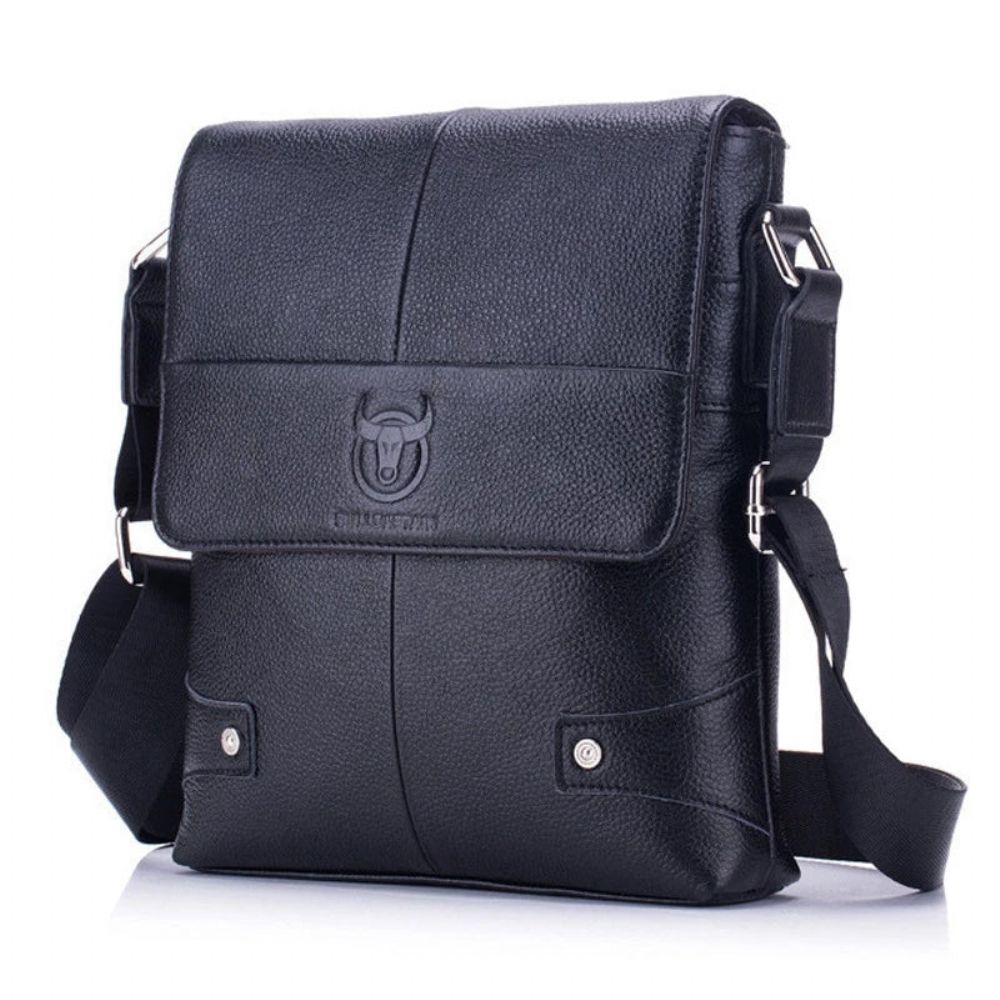 Vintage Crossbody-veske I Ekte Skinn