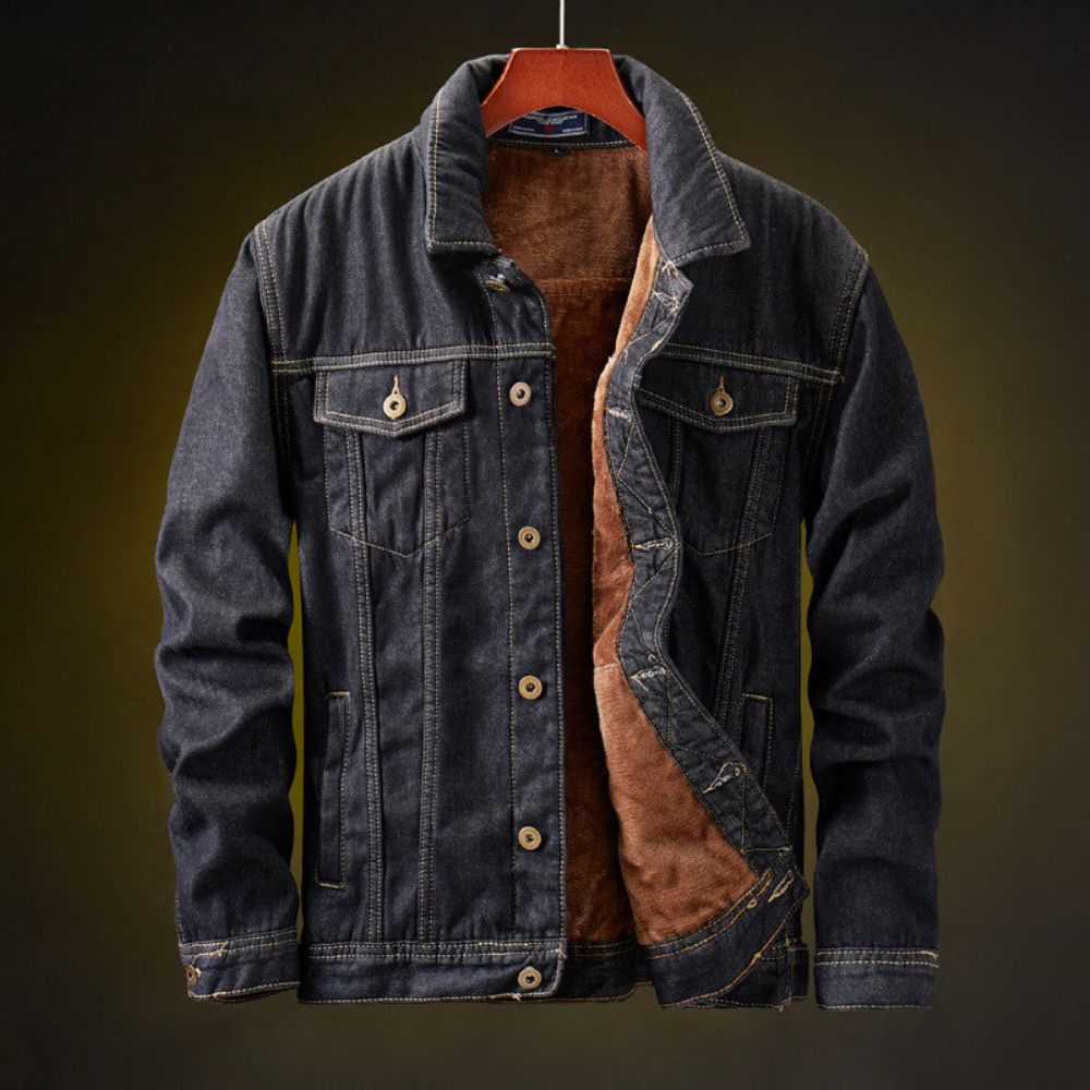 Cowboy Fleece Denimjakke