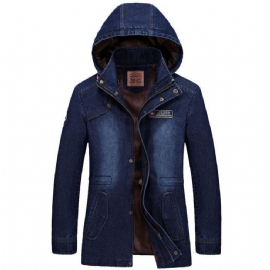 Langermet Hetteovertrekk I Denim
