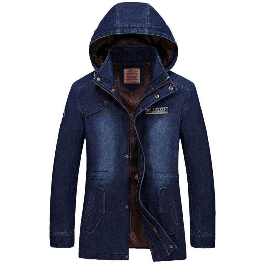 Langermet Hetteovertrekk I Denim