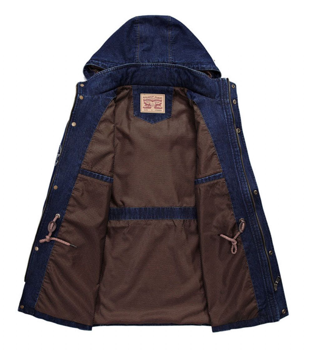 Langermet Hetteovertrekk I Denim