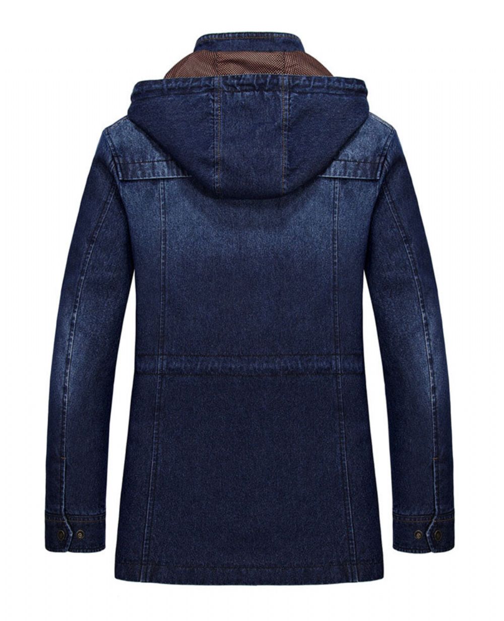 Langermet Hetteovertrekk I Denim