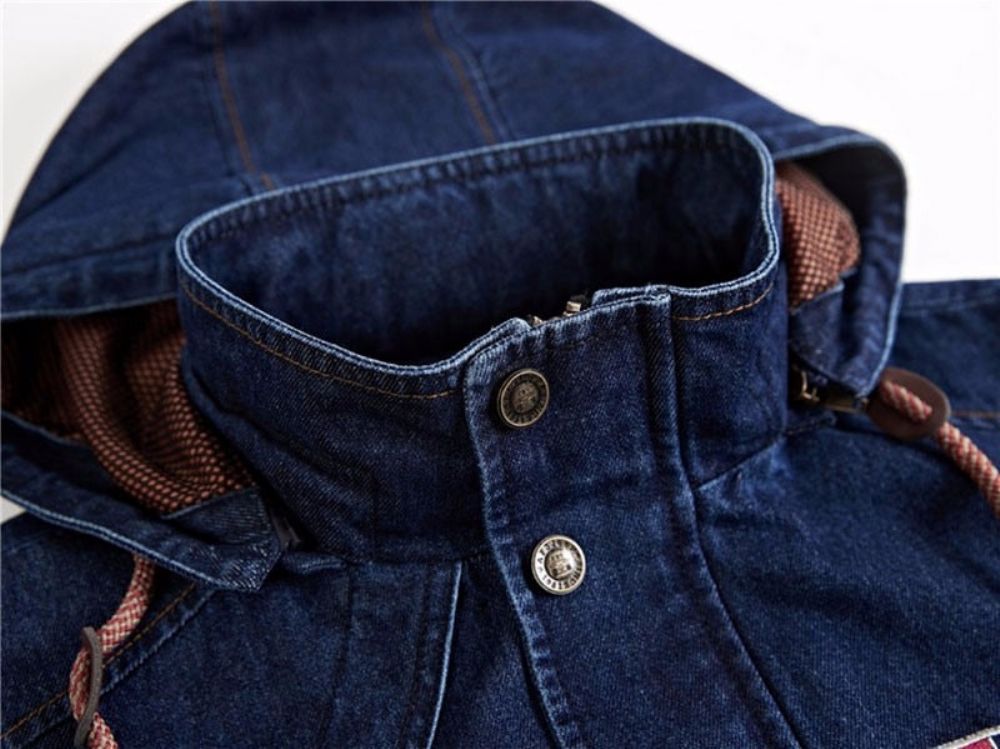 Langermet Hetteovertrekk I Denim