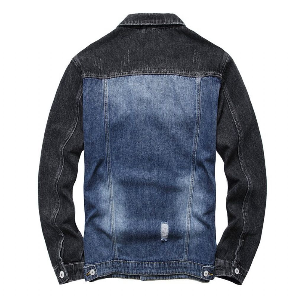 Patchwork Spleiset Denimjakke