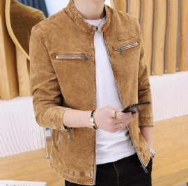 Solid Denimjakke I Retrostil