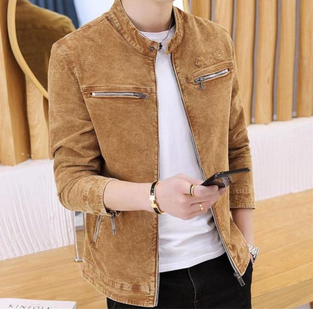 Solid Denimjakke I Retrostil