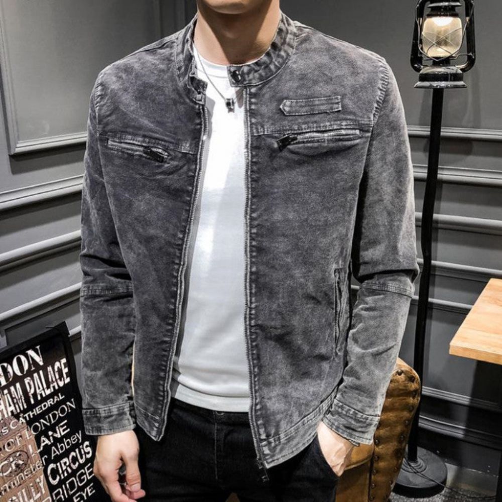 Solid Denimjakke I Retrostil