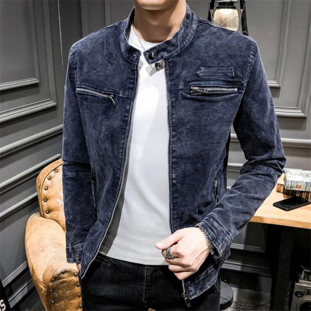 Solid Denimjakke I Retrostil