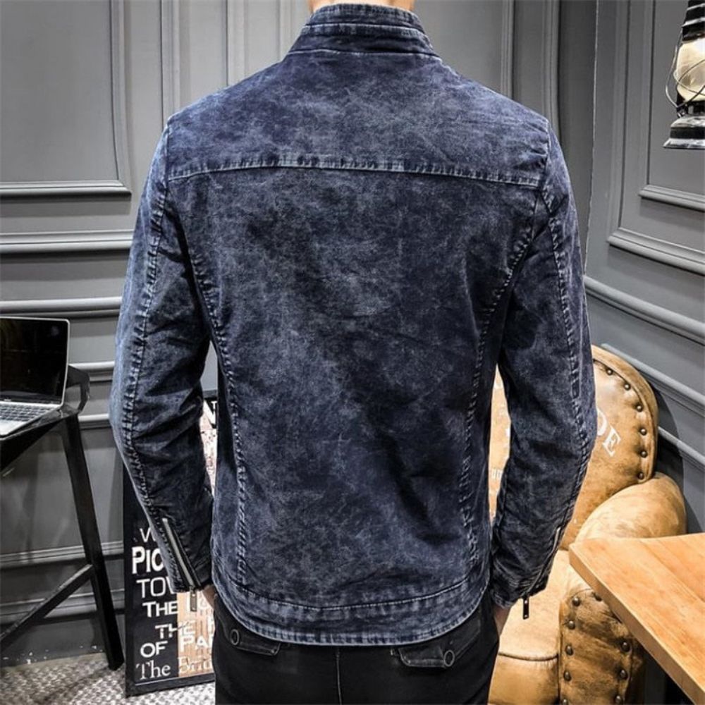 Solid Denimjakke I Retrostil