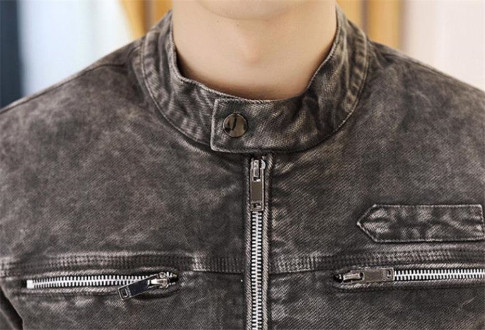 Solid Denimjakke I Retrostil