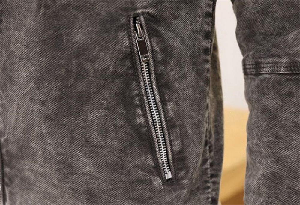 Solid Denimjakke I Retrostil