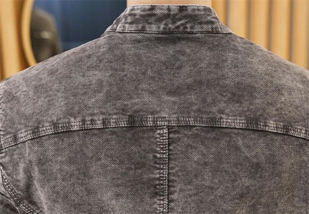 Solid Denimjakke I Retrostil
