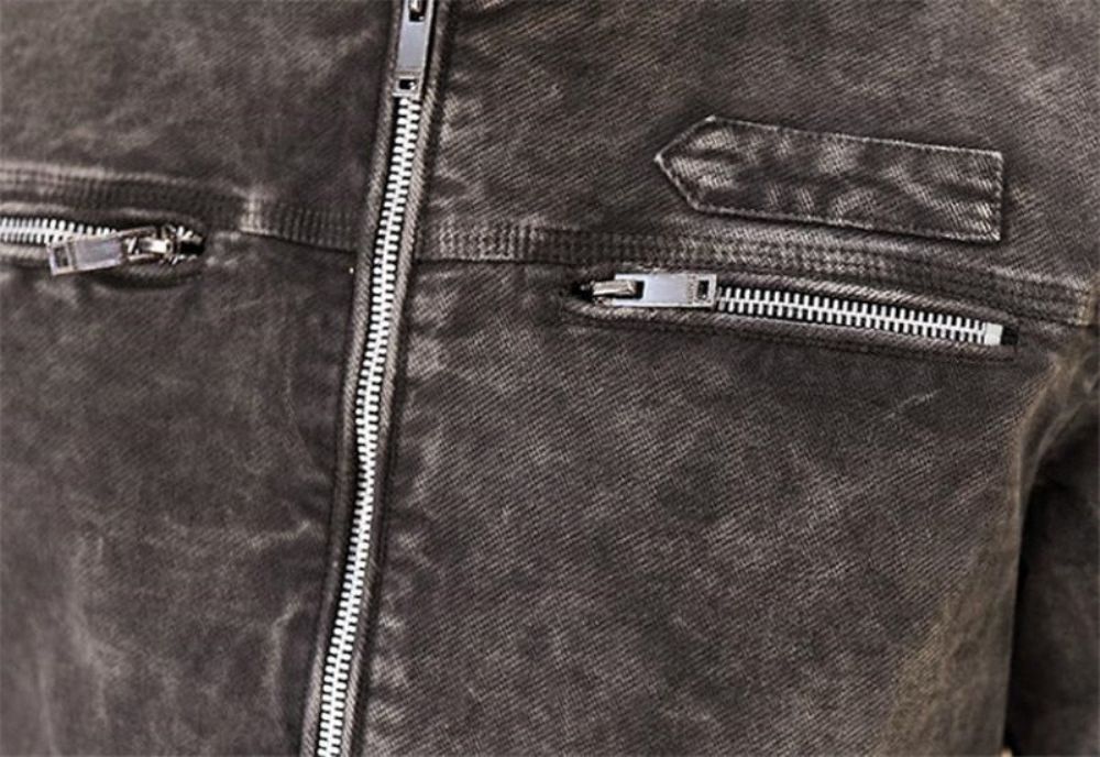 Solid Denimjakke I Retrostil