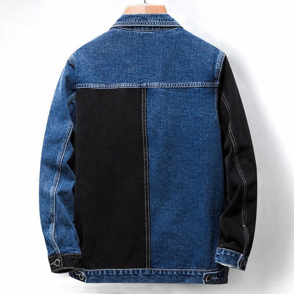 Stitching Cowboy Mote Jeansjakke