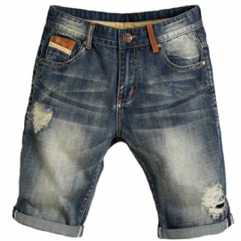 Hole Jeans Løse Cowboyshorts