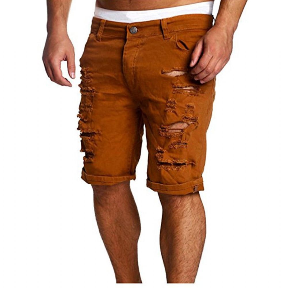 Hull Glidelås Fly Mid Waist Shorts