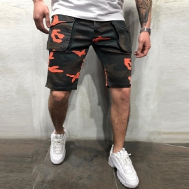 Kamuflasje-shorts Med Flere Lommer