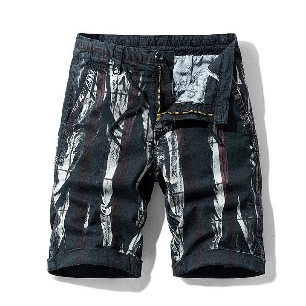 Knelengde Streng Lommeshorts