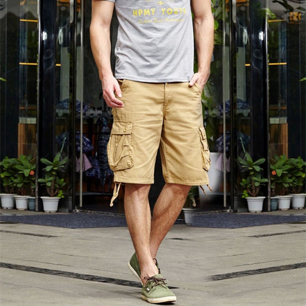 Moderne Baggy Taktiske Shorts Med Flere Lommer