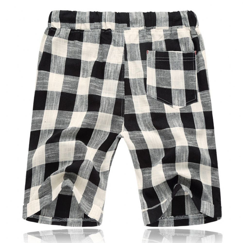 Rutete Shorts I Bomull
