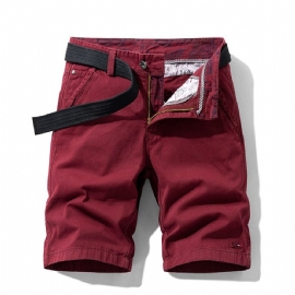 Shorts I Ensfarget Ren Bomull