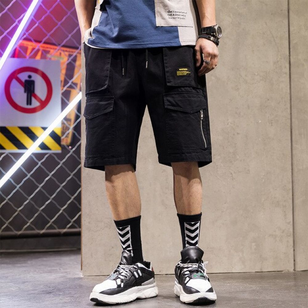 Streetwear Combat Reflective Cargo Shorts
