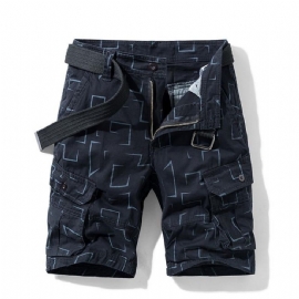 Unikt Mønster Cargo Shorts