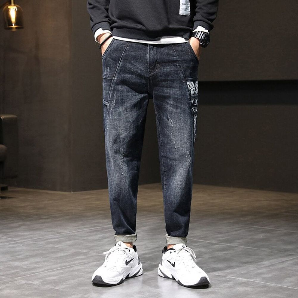 Broderte Baggy Fashion Jeans