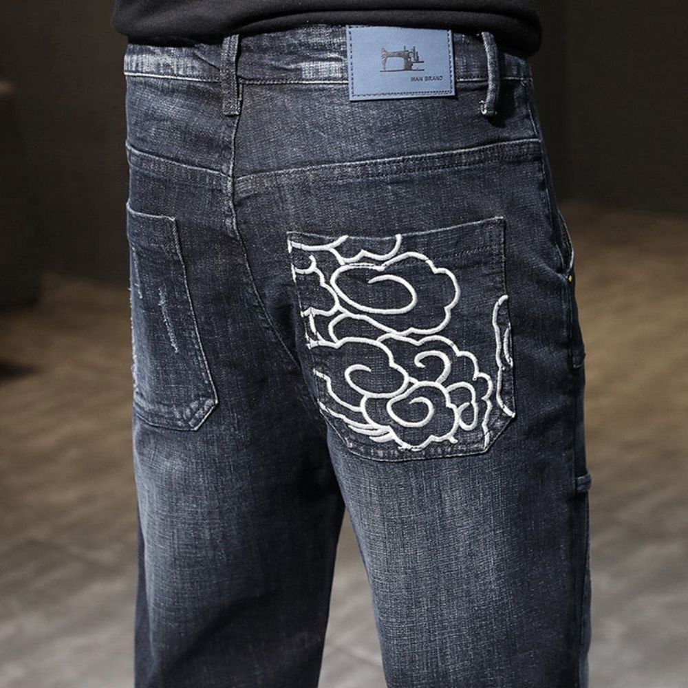 Broderte Baggy Fashion Jeans