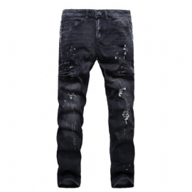 Denim Distressed Black Jeans