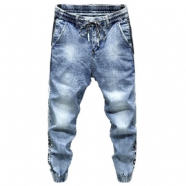 Jeans Med Elastisk Snøring I Midjen