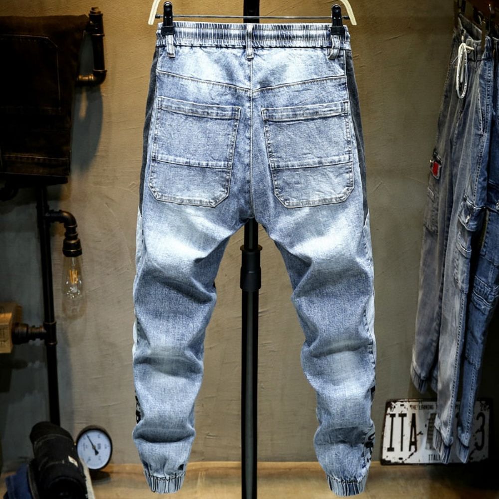 Jeans Med Elastisk Snøring I Midjen