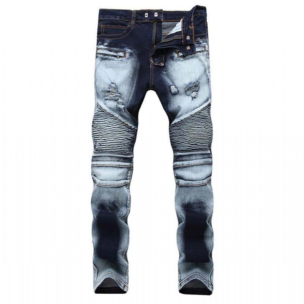 Plisserte Jeans I Stretch-denim