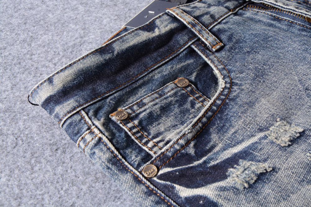 Rett Passform Italiensk Designerjeans