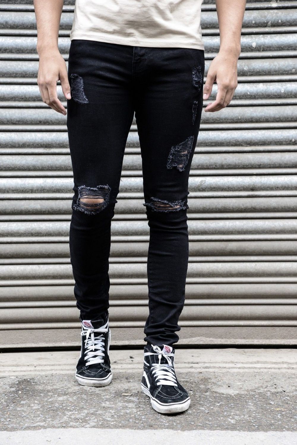 Spring Ripped Frynsete Jeans