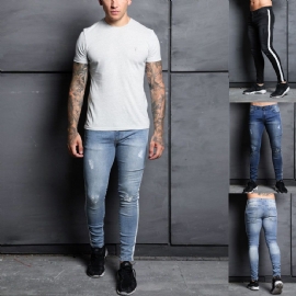 Stretch-stripete Jeans På Siden
