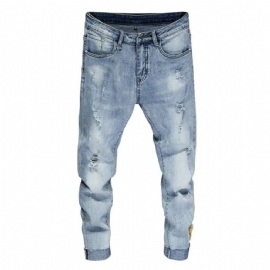 Super Skinny Elastisk Jogger Ankellengde Jeans