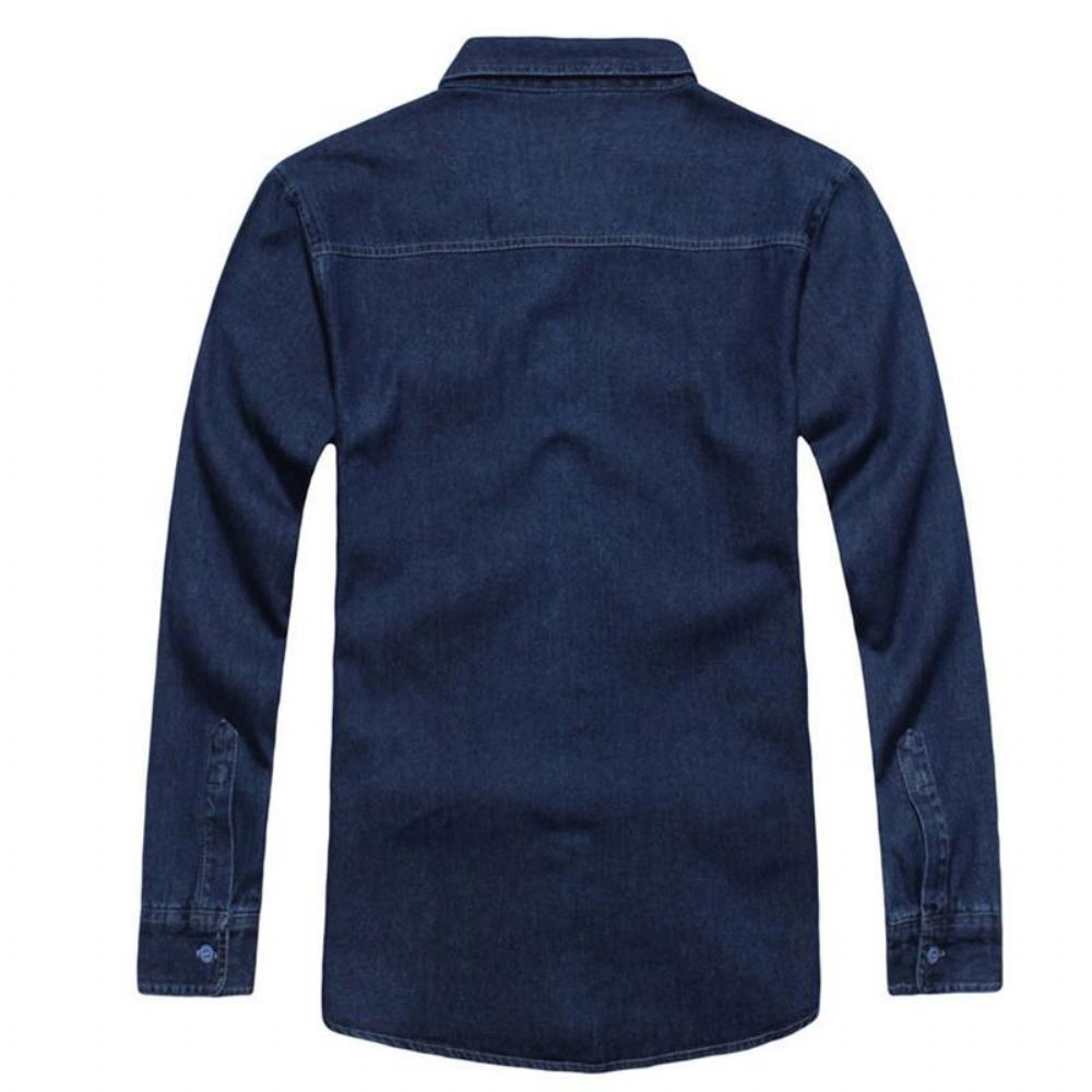 Denimskjorte For Menn Mote