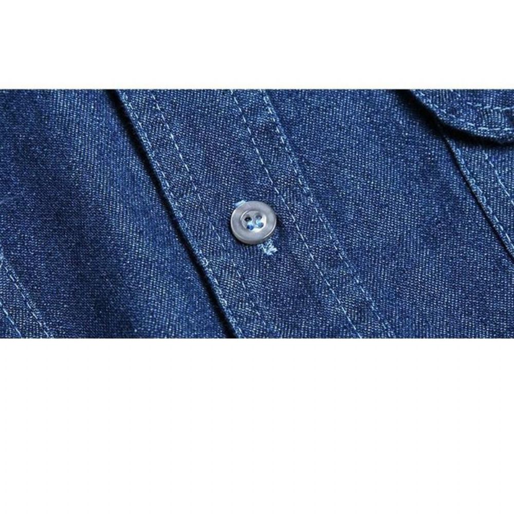 Denimskjorte For Menn Mote