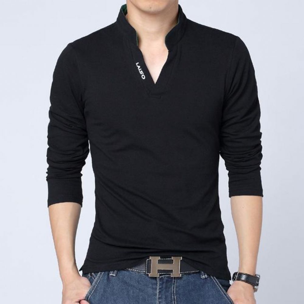 Langermet Slim Fit T-skjorte